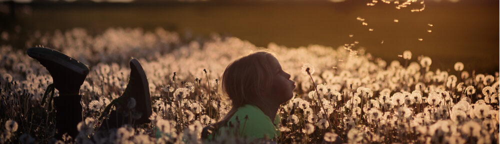 Imagen niña flor